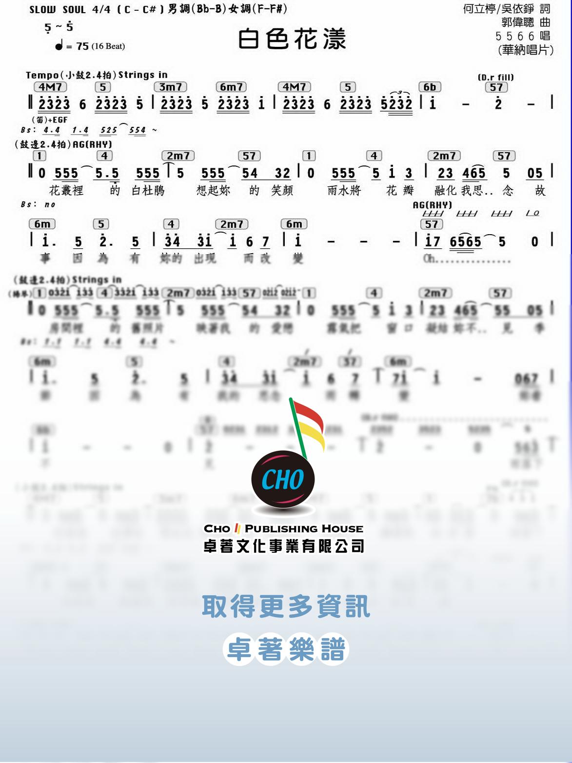 白色花漾